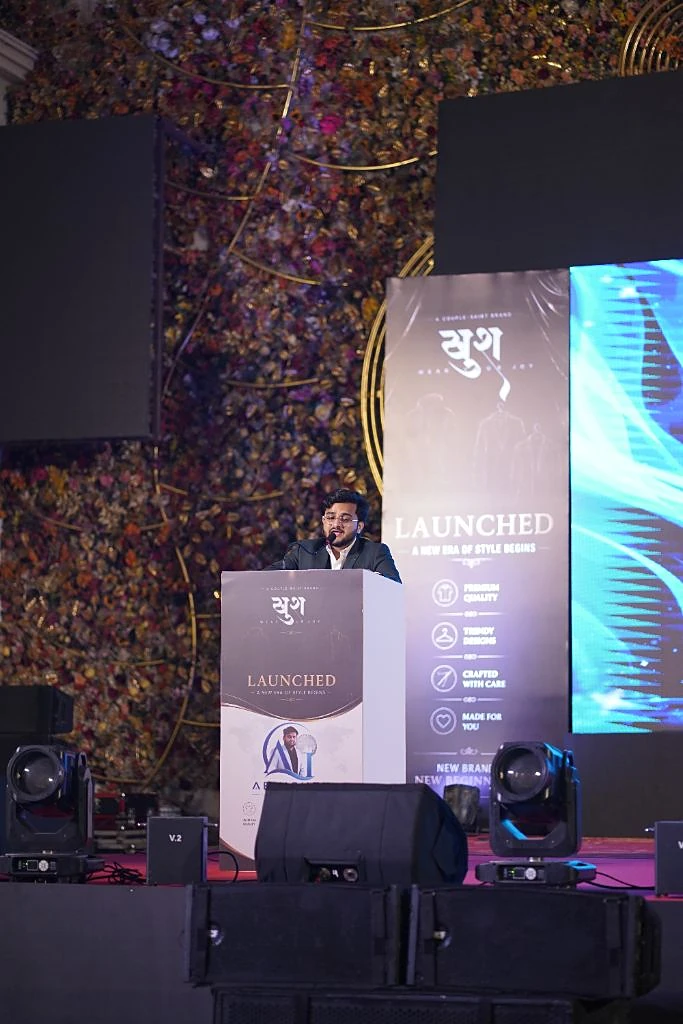 Mujahid Azimabadi on the Khush launch stage