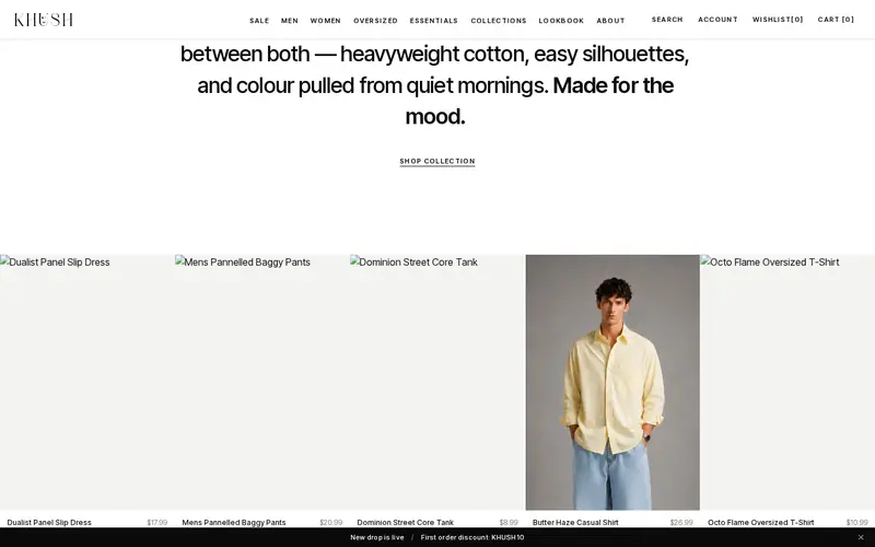 Khush — interior page section